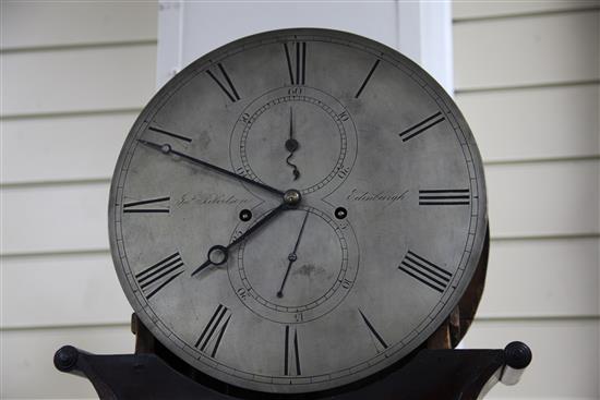 James Robertson of Edinburgh. An early 19th century Scottish mahogany quarter striking eight day longcase clock, 6ft 10in.